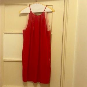 Jay Godfrey red a-line dress with pockets